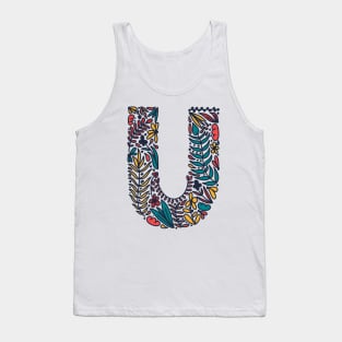 Tropical Letter U Tank Top